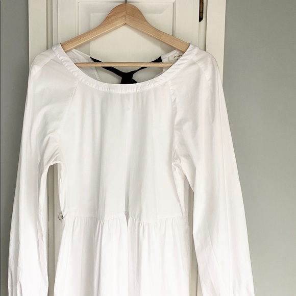 Pleione || Tie Back Poplin Tunic Dress - Picture 6 of 11